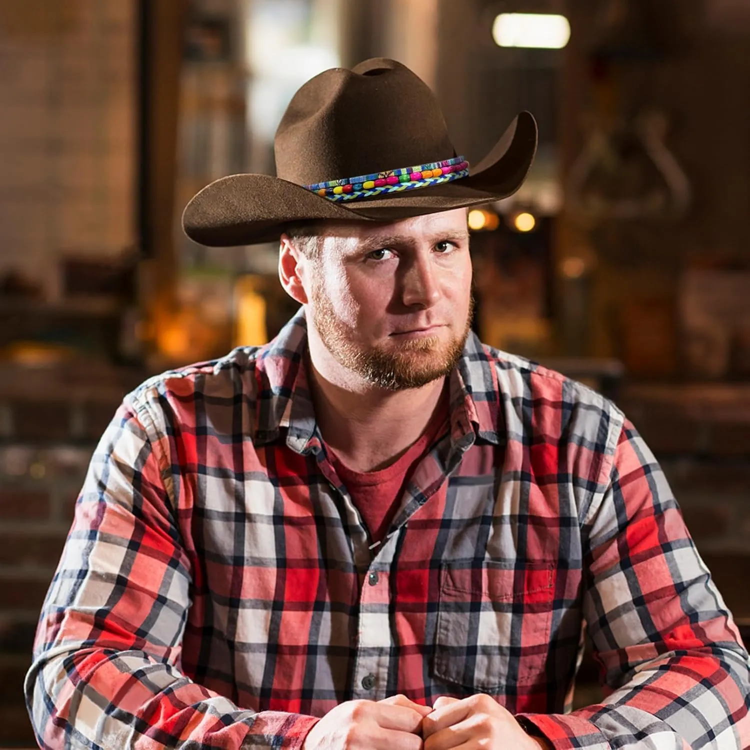 10 PCS Cowboy Hat Bands for Men Women, Leather Hatbands Belt for Cowboy/Western/Fedora/Cowgirl/Straw Hats