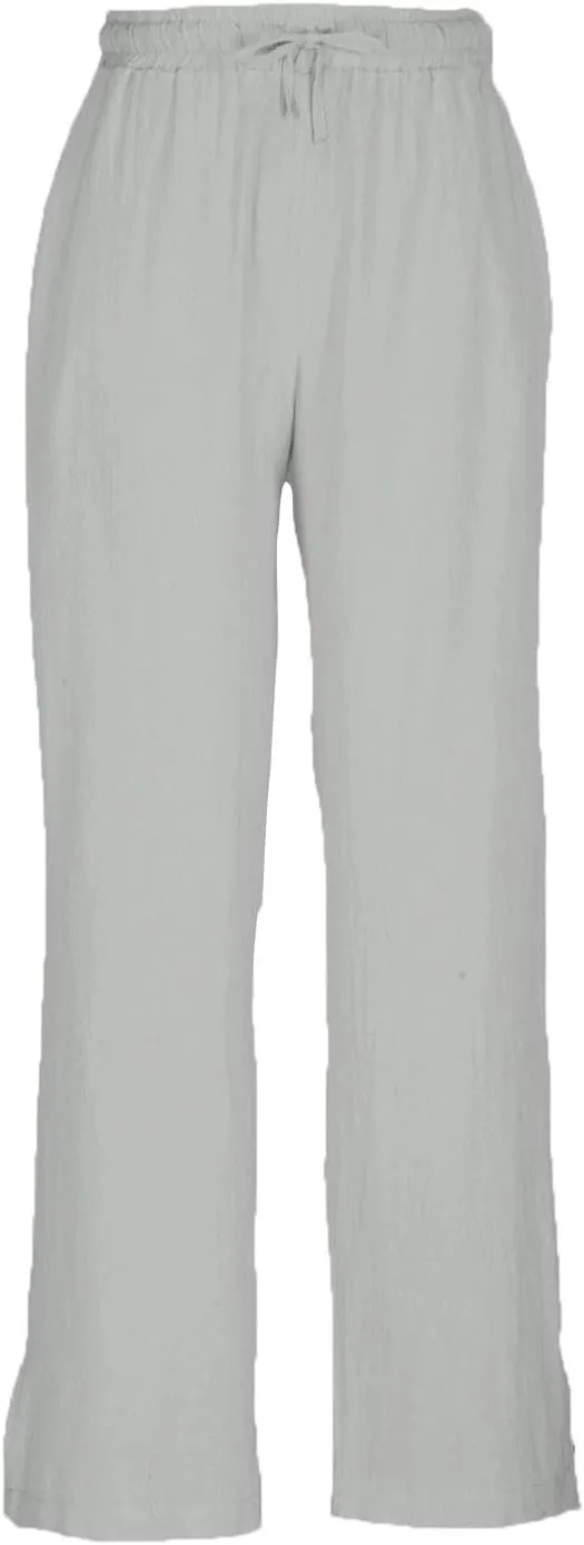 2025 Women Striped Wide Leg Pant Casual Drawstring Waist Pant Straight Leg Trouser Baggy Contrast Lounge Sleepwear