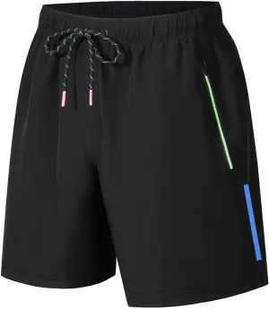 Athletic Gym Mens Shorts - Workout Drawstring Quick Dry Basketball Shorts with Pockets for Running Casual Activewear