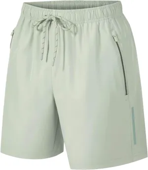 Athletic Gym Mens Shorts - Workout Drawstring Quick Dry Basketball Shorts with Pockets for Running Casual Activewear