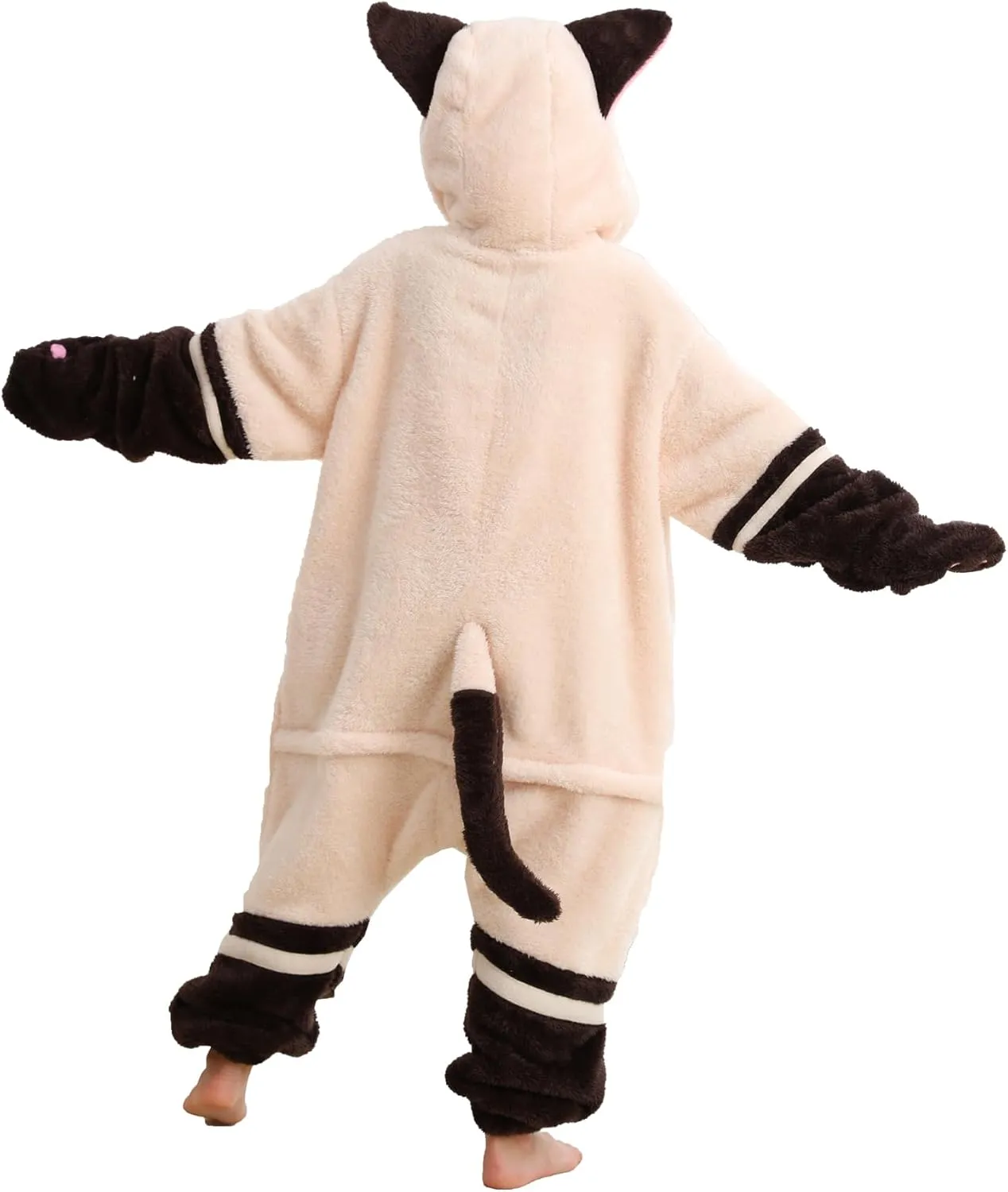 ATOZ Unisex Children Animal Siamese Cat Onesie, Halloween Costume Pajamas Christmas Cosplay Sleepwear For Boys Girls