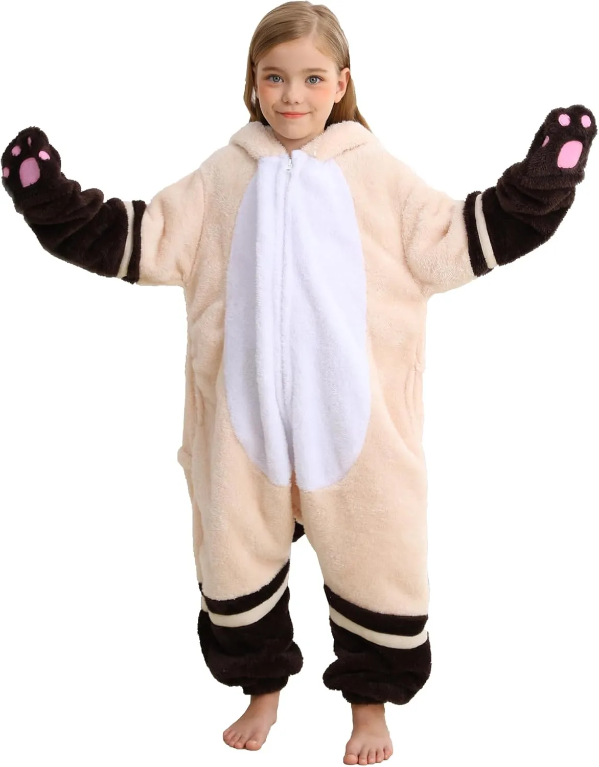 ATOZ Unisex Children Animal Siamese Cat Onesie, Halloween Costume Pajamas Christmas Cosplay Sleepwear For Boys Girls