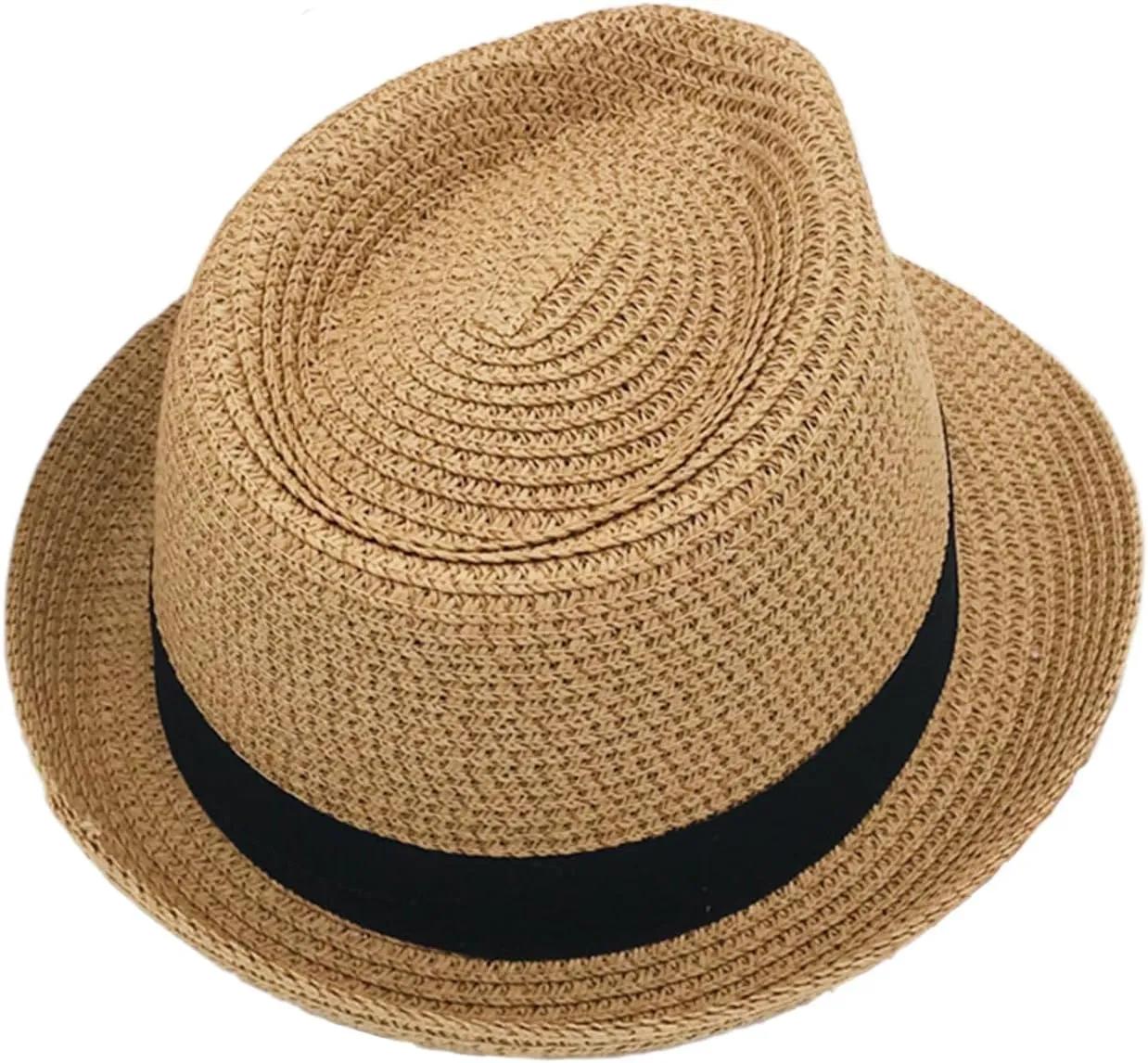 Boys Sun Hat Simplicity Short Brim Sun Protection Knitted Straw Hat Summer Beach Travel Camping Costume Accessories