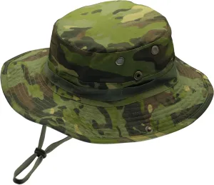 Camo Boonie Hat for Men Women, Military Tactical Wide Brim Bucket Hats, UPF50  Jungle Sun Hats for Fishing Hunting Safari