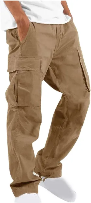 Cargo Pants Men Lightweight Outdoor Hiking Jogger Classic Fit Tactical Pant with Multi Pockets Activewear