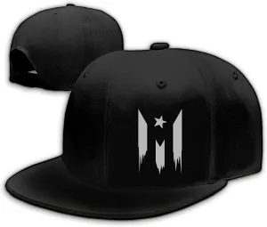 Chef Hat Flat Bill Hats for Men Funny Double Knives Kitchen Adjustable Baseball Cap Snapback Hat for Women