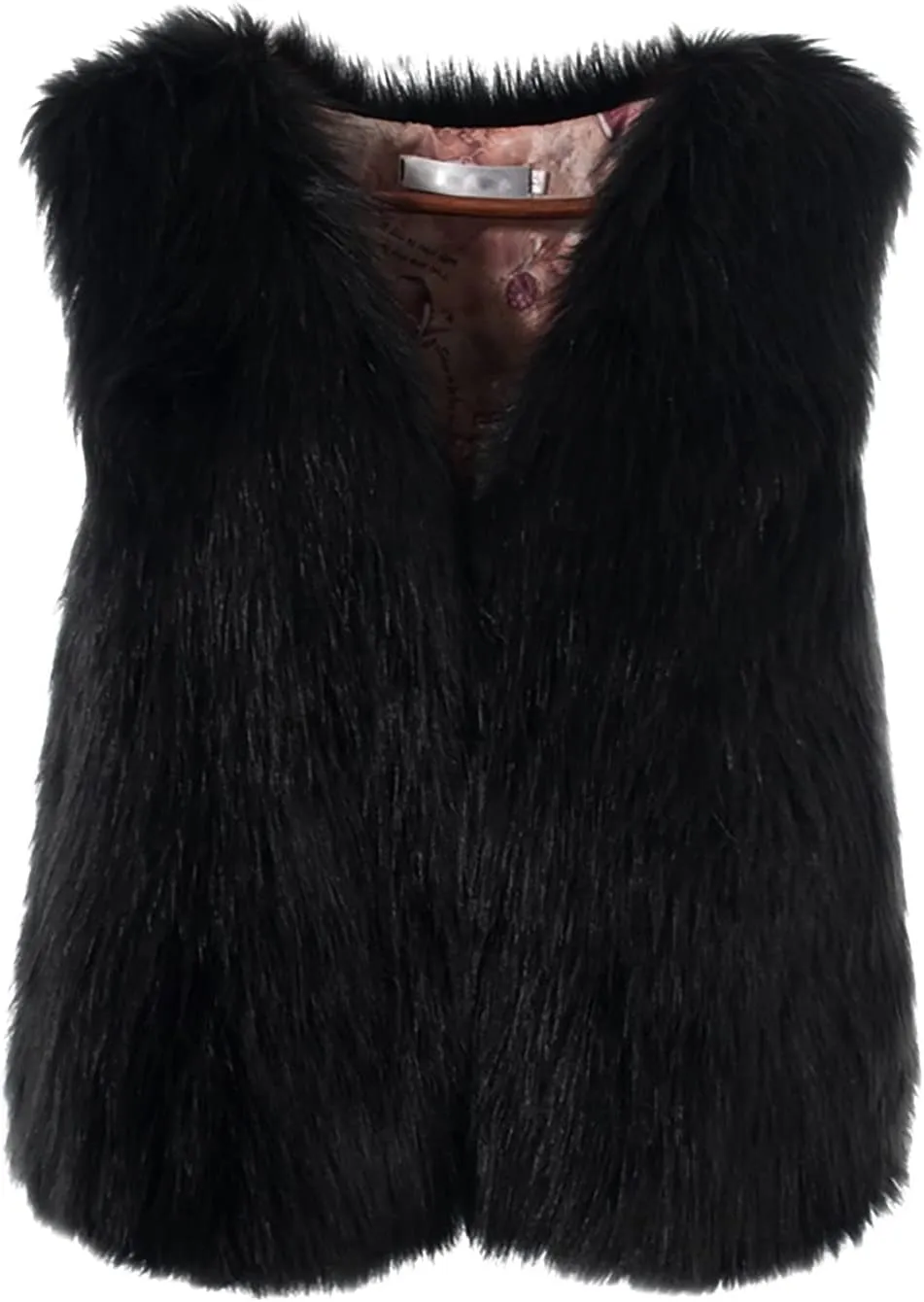 COTECRAM 2025 Fashion Women Faux Fur Vest Short Sleeveless Jacket Winter Warm Coats Outwear Comfy Soft Waistcoat