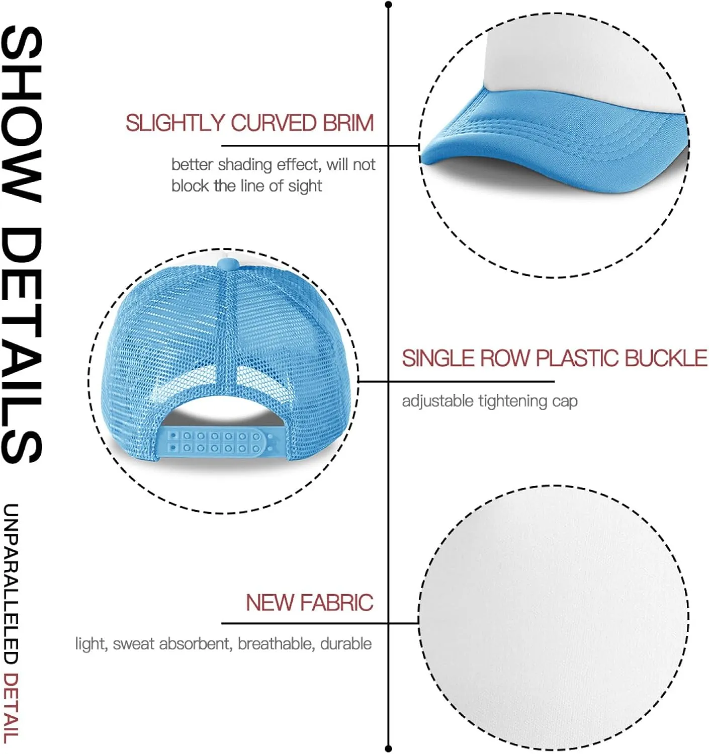 Custom Hat Add Your Text Custom Logo Hat Adjustable Baseball Caps for Men Women Basic Custom Trucker Hat Unisex Aldult