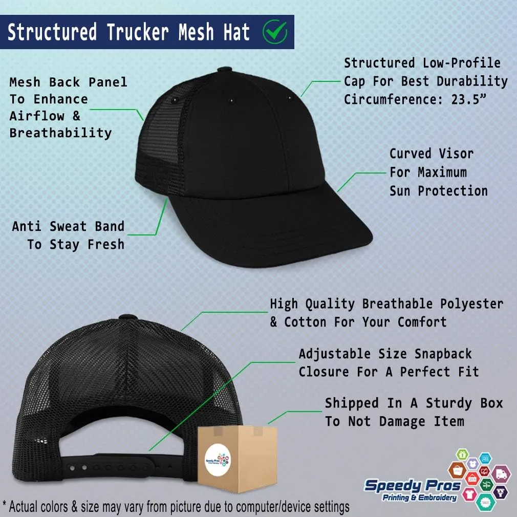 Custom Trucker Hat Baseball Cap Nobody Knows I'm A Lesbian LGBTQ Embroidery