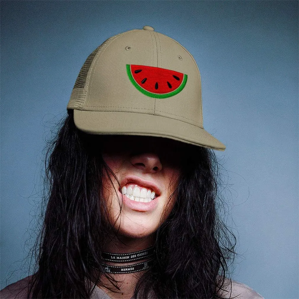 Custom Trucker Hat Baseball Cap Watermelon Style B Embroidery Cotton Snapback