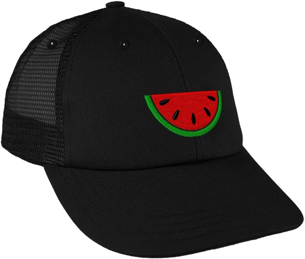 Custom Trucker Hat Baseball Cap Watermelon Style B Embroidery Cotton Snapback