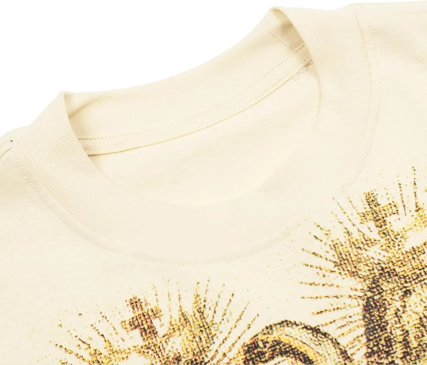 DONCARE "Saint Men's Round Neck Heavyweight Short Sleeve Spring Summer CasualT-Shirts