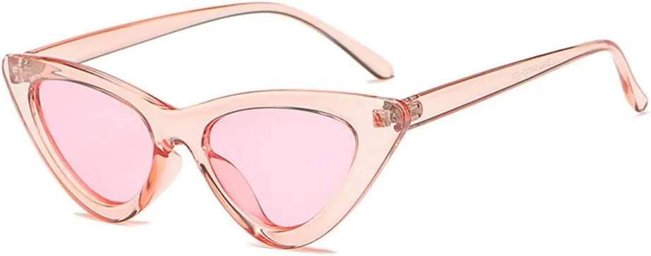 FBHLZ Women Cat Eye Sunglasses Retro women Narrow Cat Eye Sunglasses Goggles Retro Sun Glasses Summer Accessories