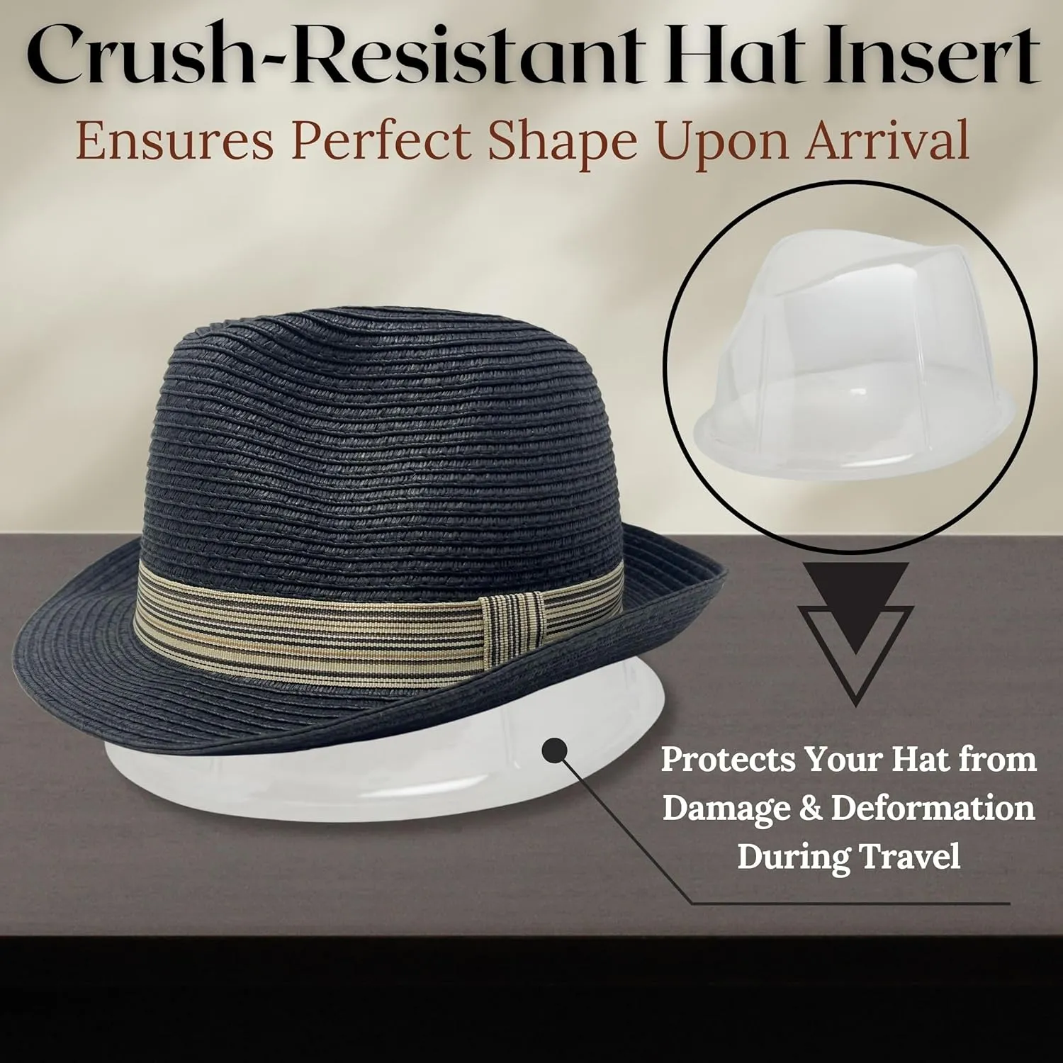 Funky Junque Straw Fedora Hat Beach Summer Short Brim Packable Sun Trilby Unisex UPF 50 