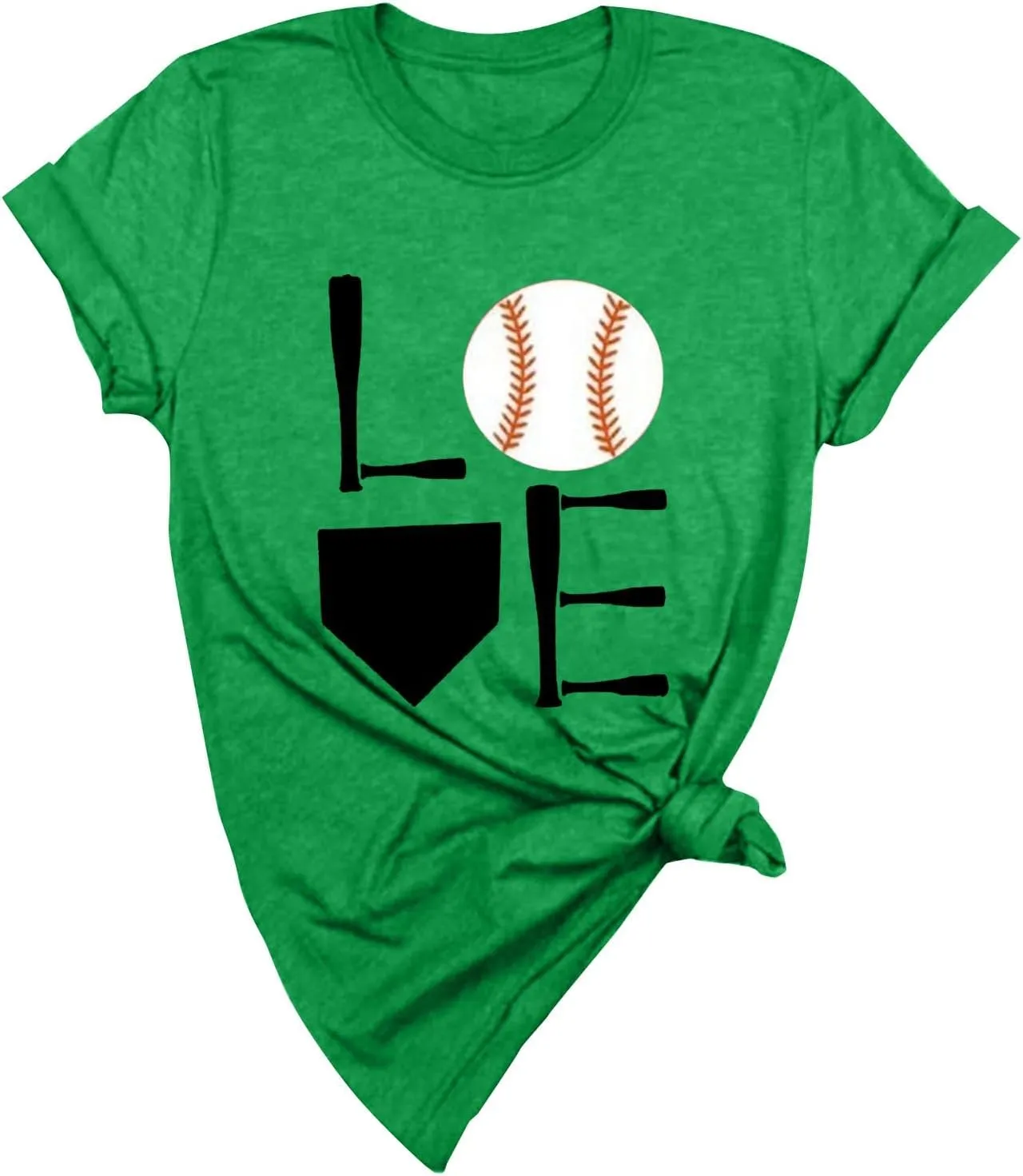 GIERIDUC Baseball Game Day Tshirt Women Funny Letter Print Baseball Mom Shirt Vintage Graphic Tee Casual Short Sleeve Tops