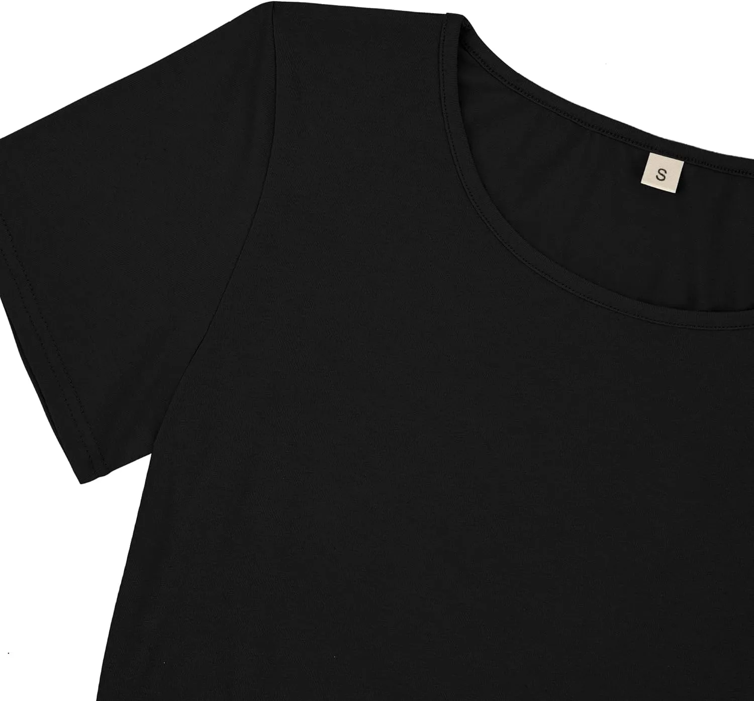 GLAMIX Maternity Shirts for Women Short Sleeve Tops Summer Clothes 3 Packs Cotton T Shirt Mama Basics Pregnancy Tees