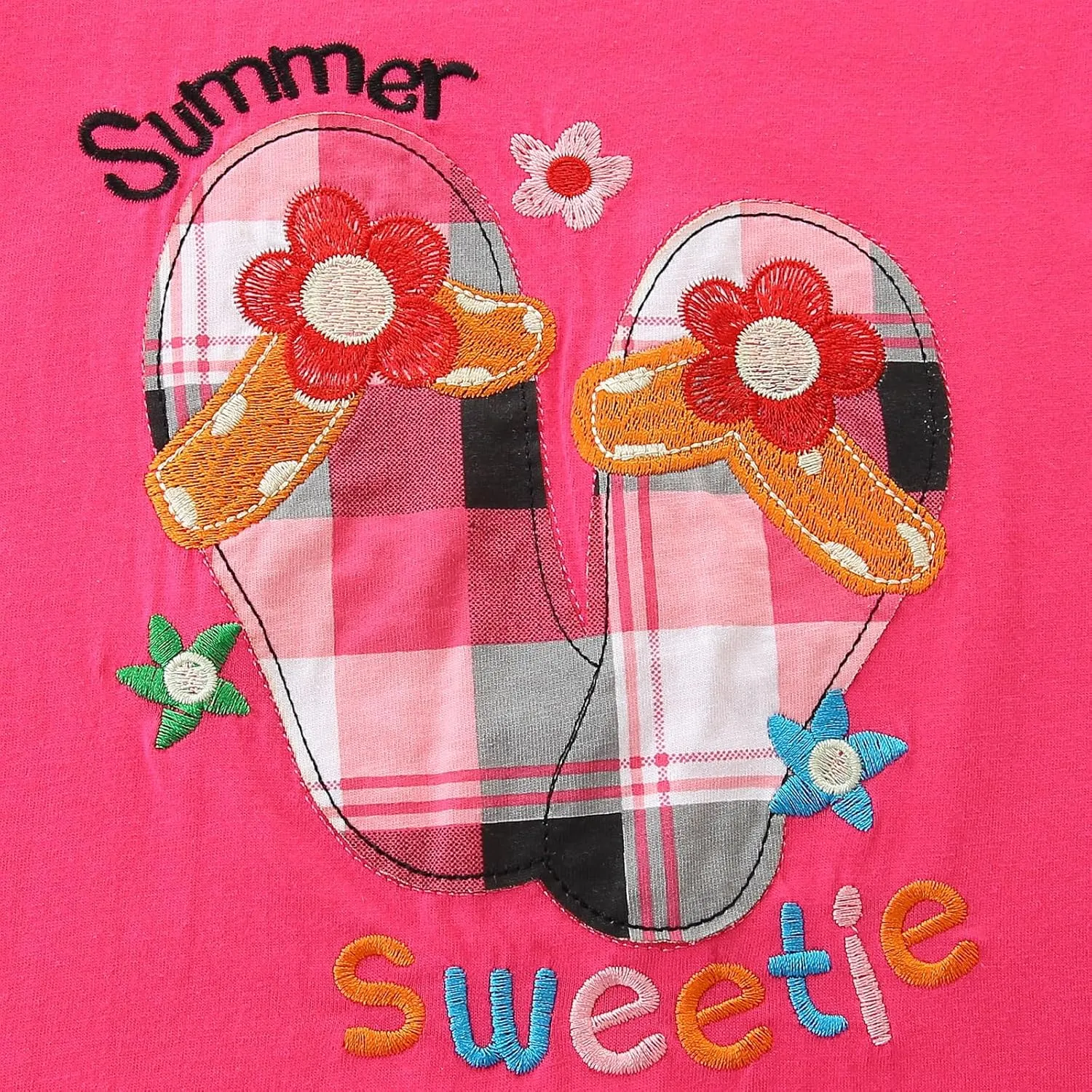 HILEELANG 4PC 2 Sets Toddler Girl Summer Easter Outfit Cotton Tops Tees Shorts Clothing