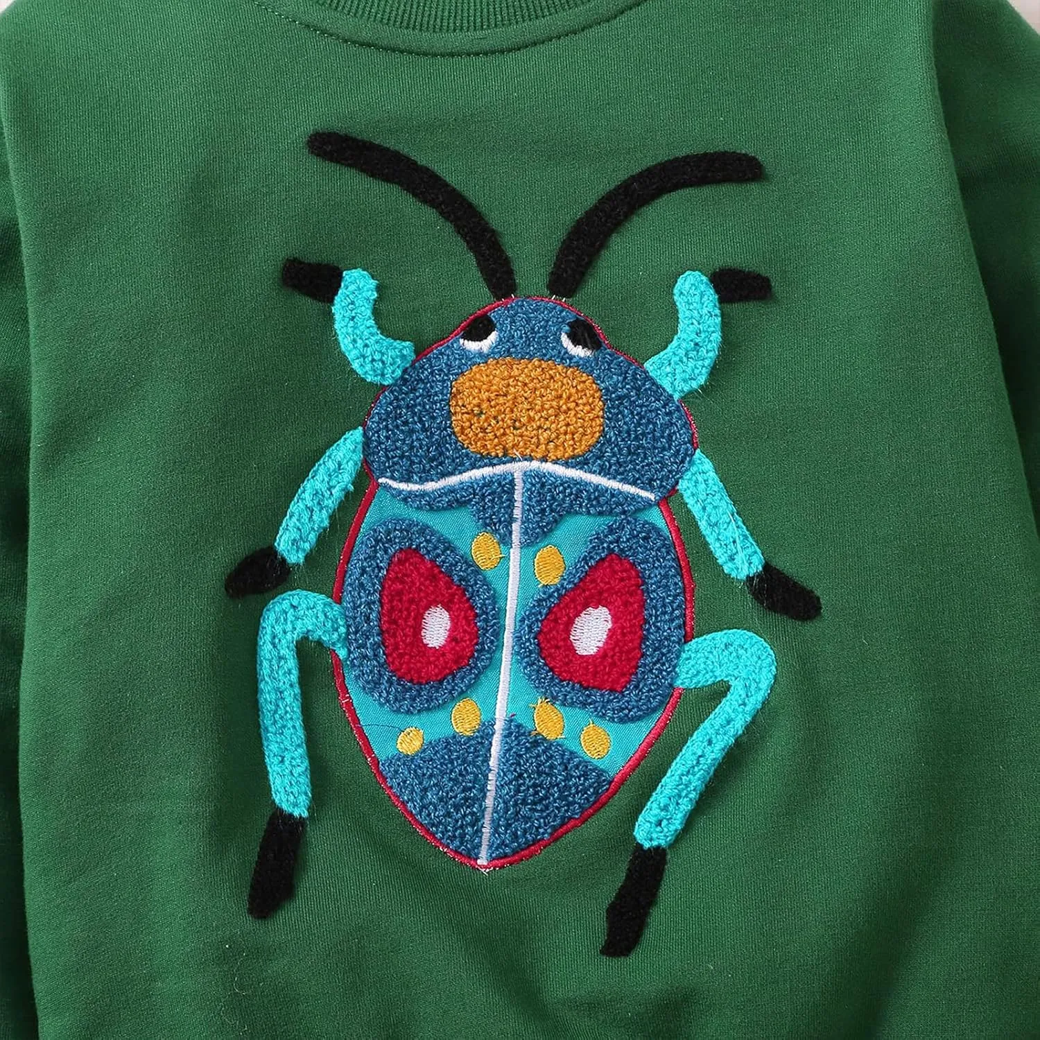 HILEELANG Boy Sweatshirts Halloween Christmas Novelty Crewneck Pullover Cotton Tops Clothing Shirts