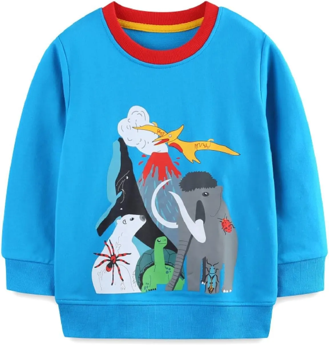 HILEELANG Boy Sweatshirts Halloween Christmas Novelty Crewneck Pullover Cotton Tops Clothing Shirts