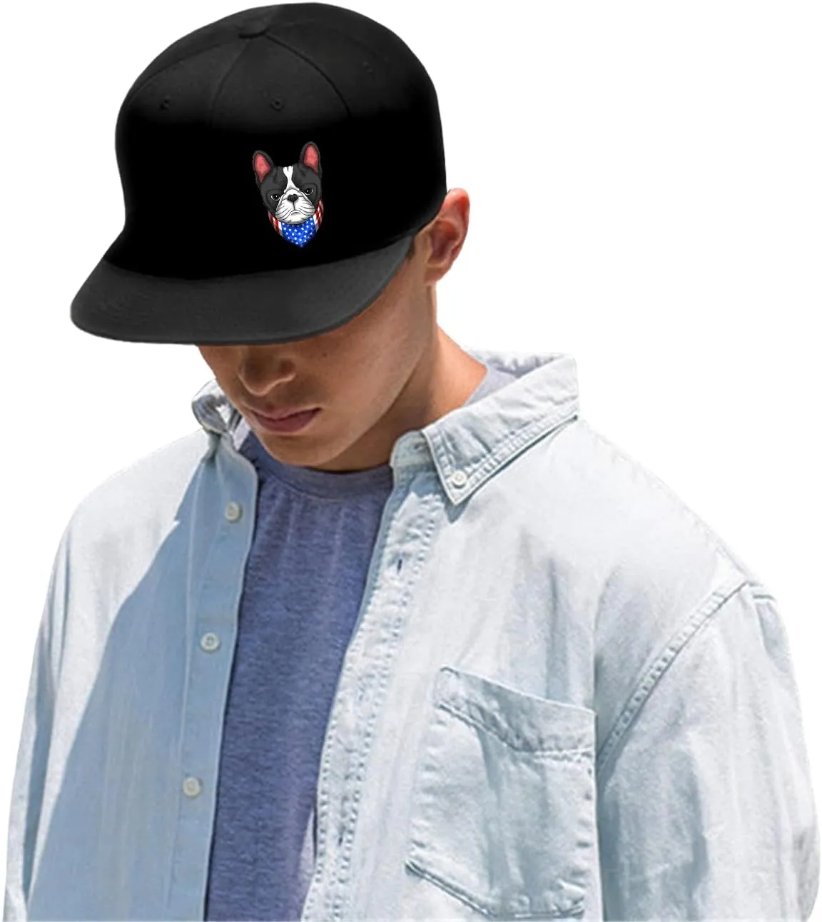 Horror Grim Reaper Scythe Hats Flat Bill Snap Back Hats for Men Flat Brim Black Baseball Cap Devil Skull Finger Snapback