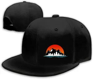 Horror Grim Reaper Scythe Hats Flat Bill Snap Back Hats for Men Flat Brim Black Baseball Cap Devil Skull Finger Snapback