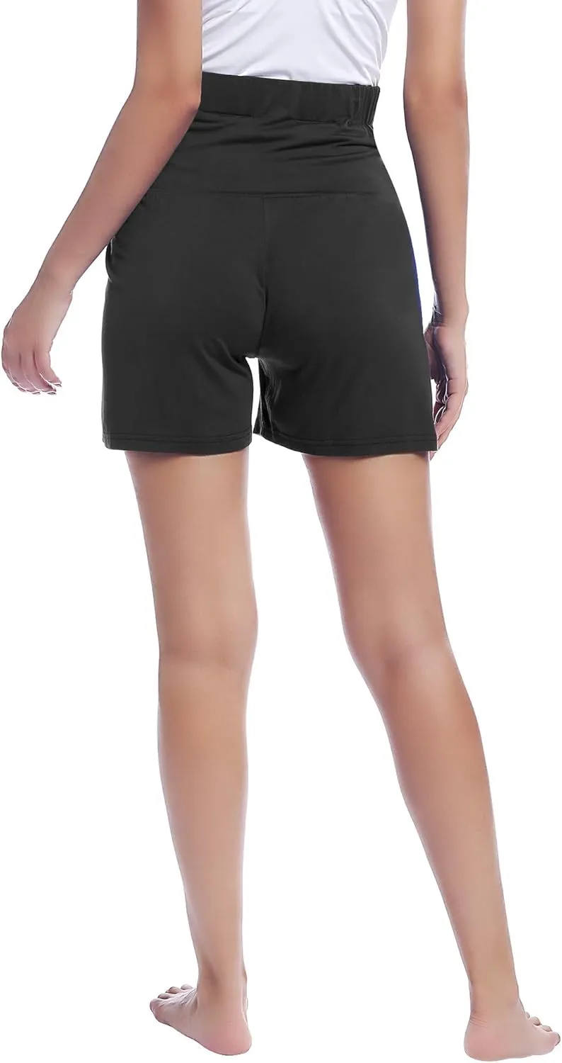 Joyaria Women Maternity Shorts Pajama Sleep Lounge Pregnancy Sleepwear Bamboo Viscose Over Belly Active Yoga Shorts S-XXL