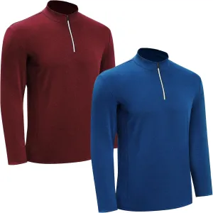 KAKU NANU Mens Quarter Zip Pullover Athletic Long Sleeve Sweatshirt Mock Neck Quick Dry Sun Shirt for Workout