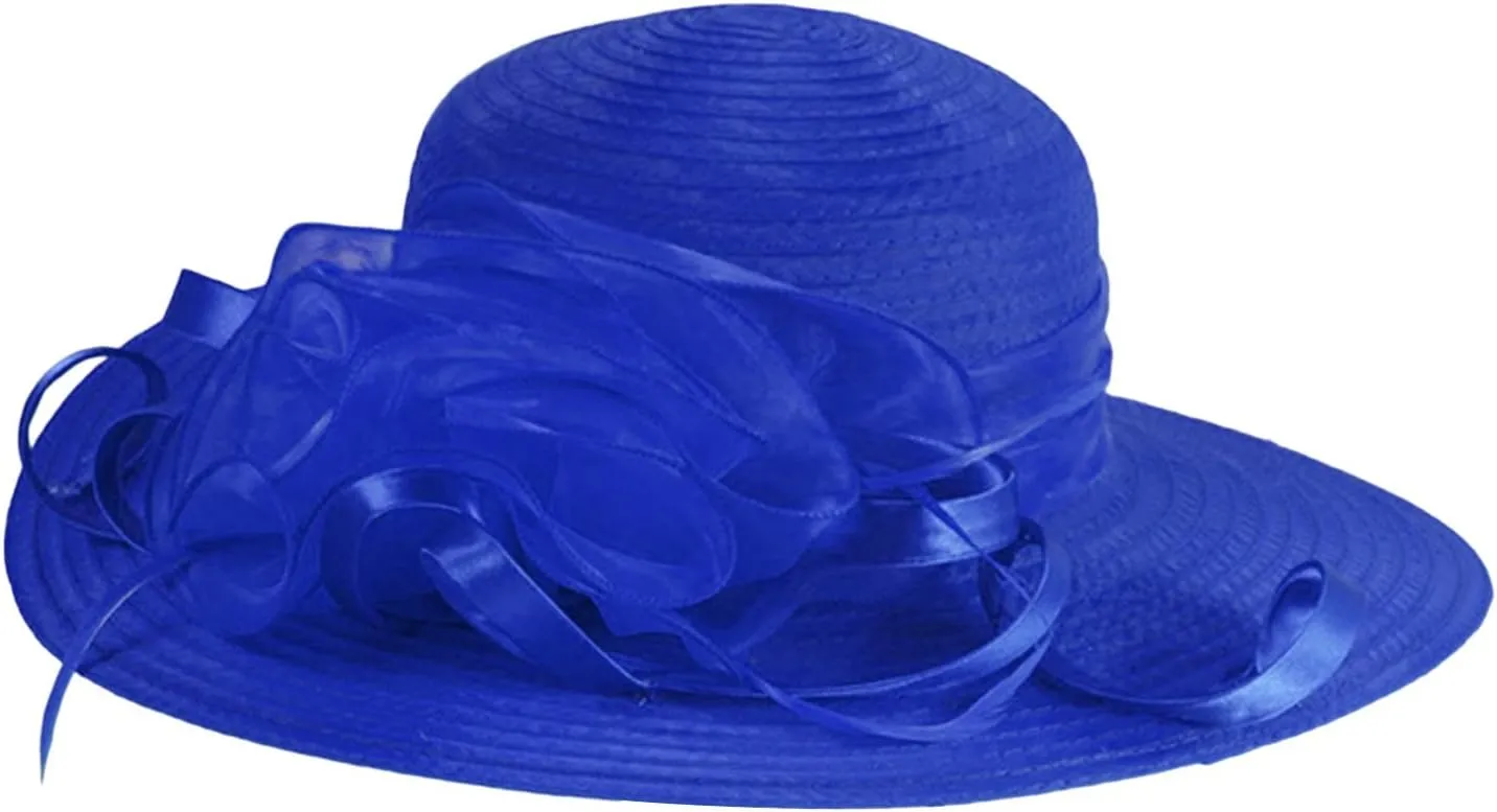 Kentucky Hat Church Dress Hat for Women Elegant Fascinators Bridal Tea Part𝚢 Wedding Hat Wide Brim Sun Cap