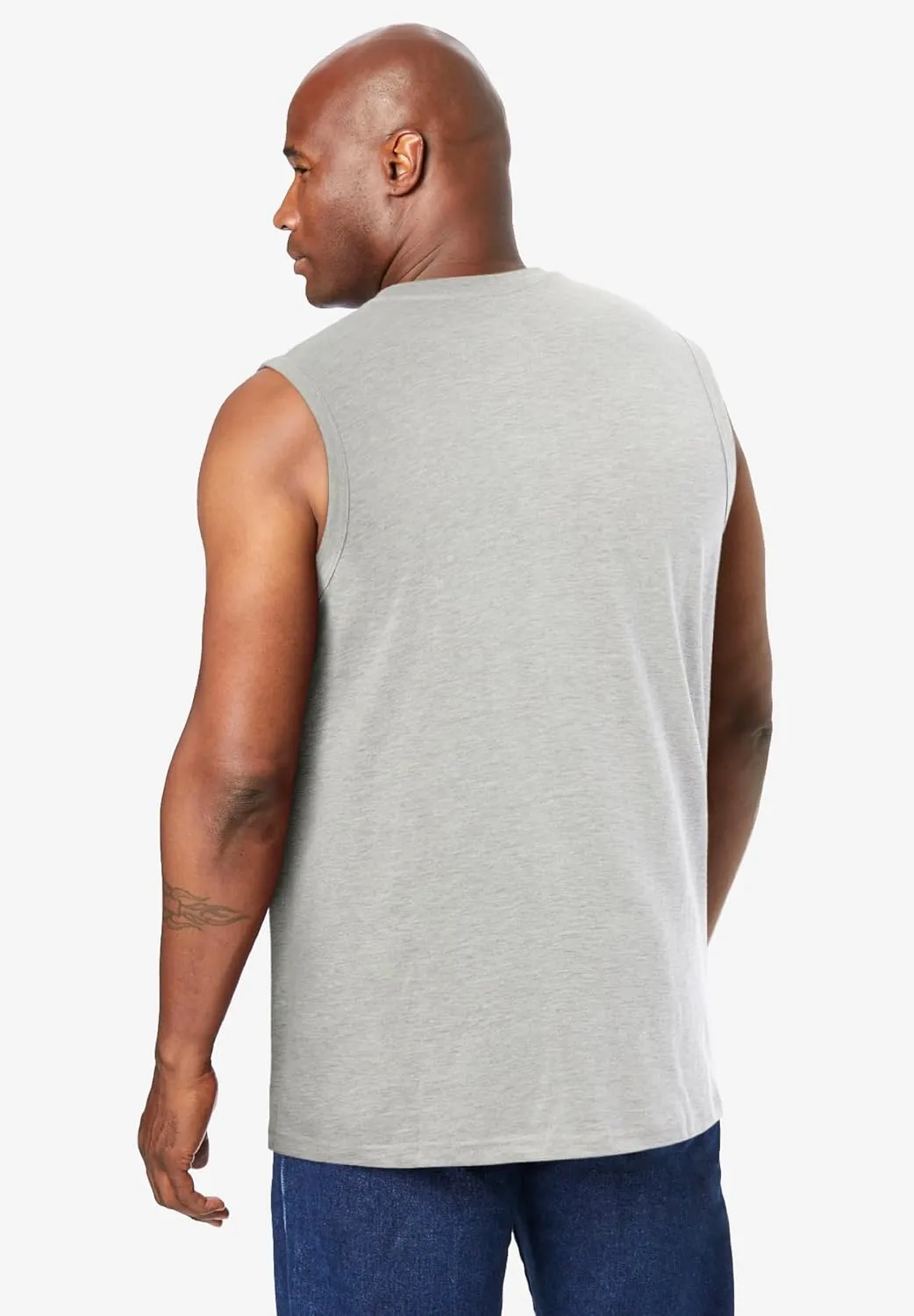 KingSize Men's Big & Tall Shrink-Less Lightweight Muscle T-Shirt