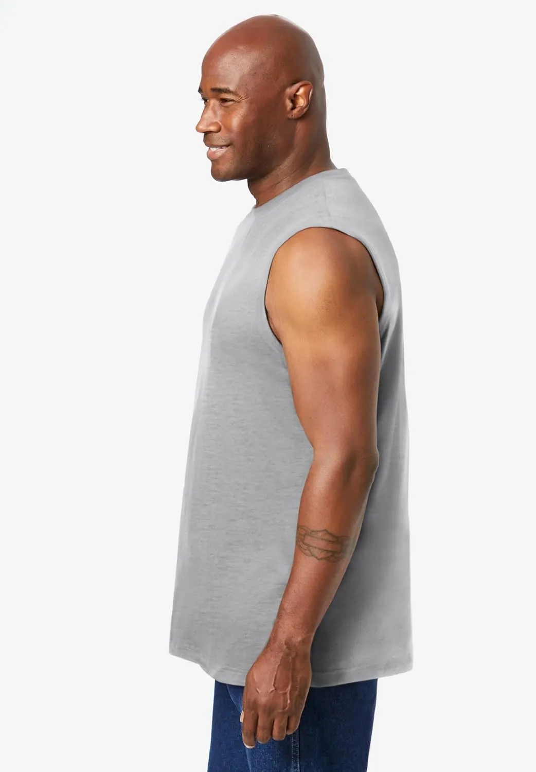 KingSize Men's Big & Tall Shrink-Less Lightweight Muscle T-Shirt