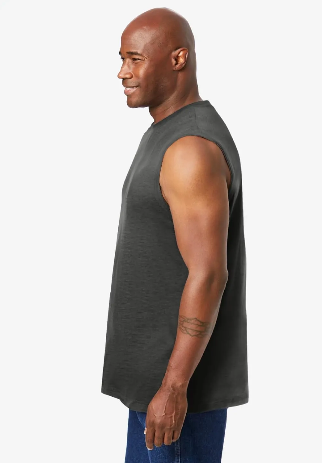 KingSize Men's Big & Tall Shrink-Less Lightweight Muscle T-Shirt