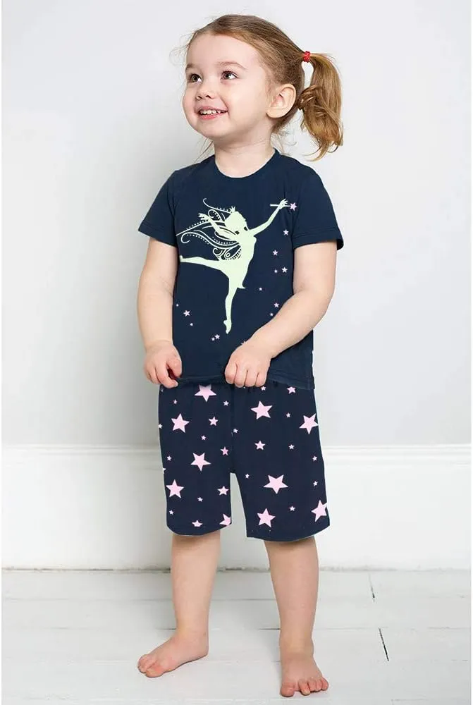 Little Hand Toddler Baby Girls Pajamas Kids Short Sets Cotton Pjs Sleepwear Summer Clothes 2-7 Years