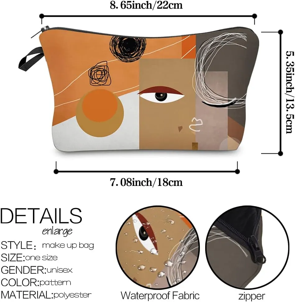 LOOMILOO Cosmetic Bag for Women, Adorable Roomy Makeup Bags Travel Water Resistant Toiletry Bag Accessories Organizer (L2-55401)
