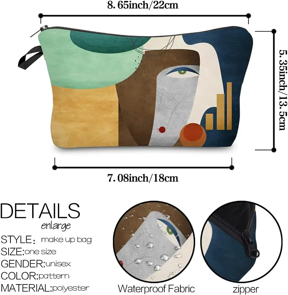 LOOMILOO Cosmetic Bag for Women, Adorable Roomy Makeup Bags Travel Water Resistant Toiletry Bag Accessories Organizer (L2-55402)