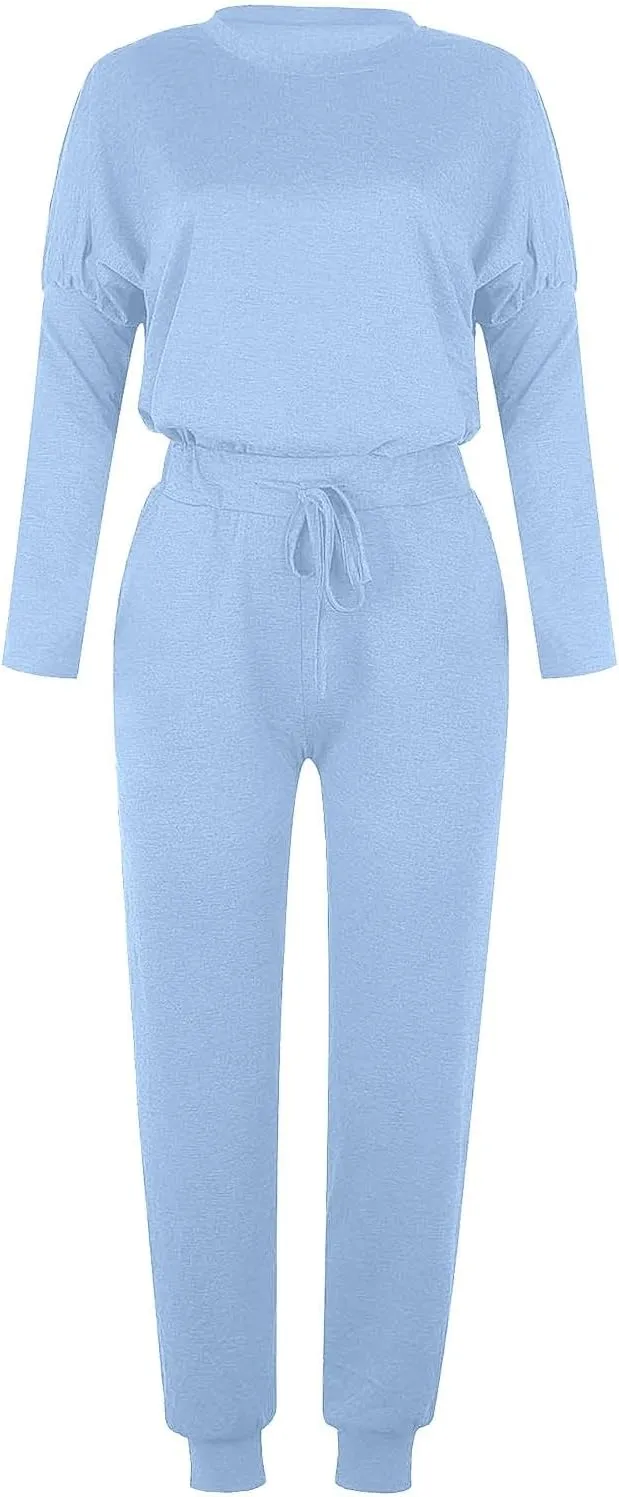 Lounge Sets for Women-2 Piece Sets for Women Jogger Sets for Women Long Sleeve Crewneck Sweatshirts With Sweatpant