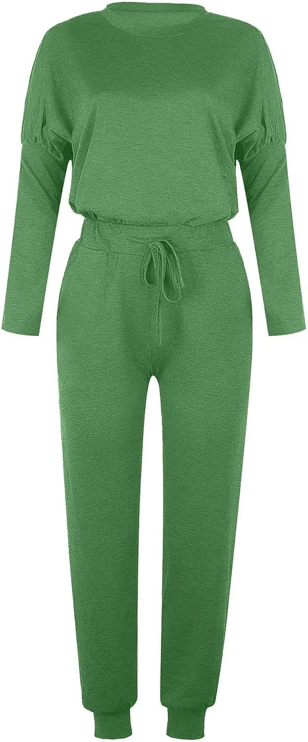 Lounge Sets for Women-2 Piece Sets for Women Jogger Sets for Women Long Sleeve Crewneck Sweatshirts With Sweatpant