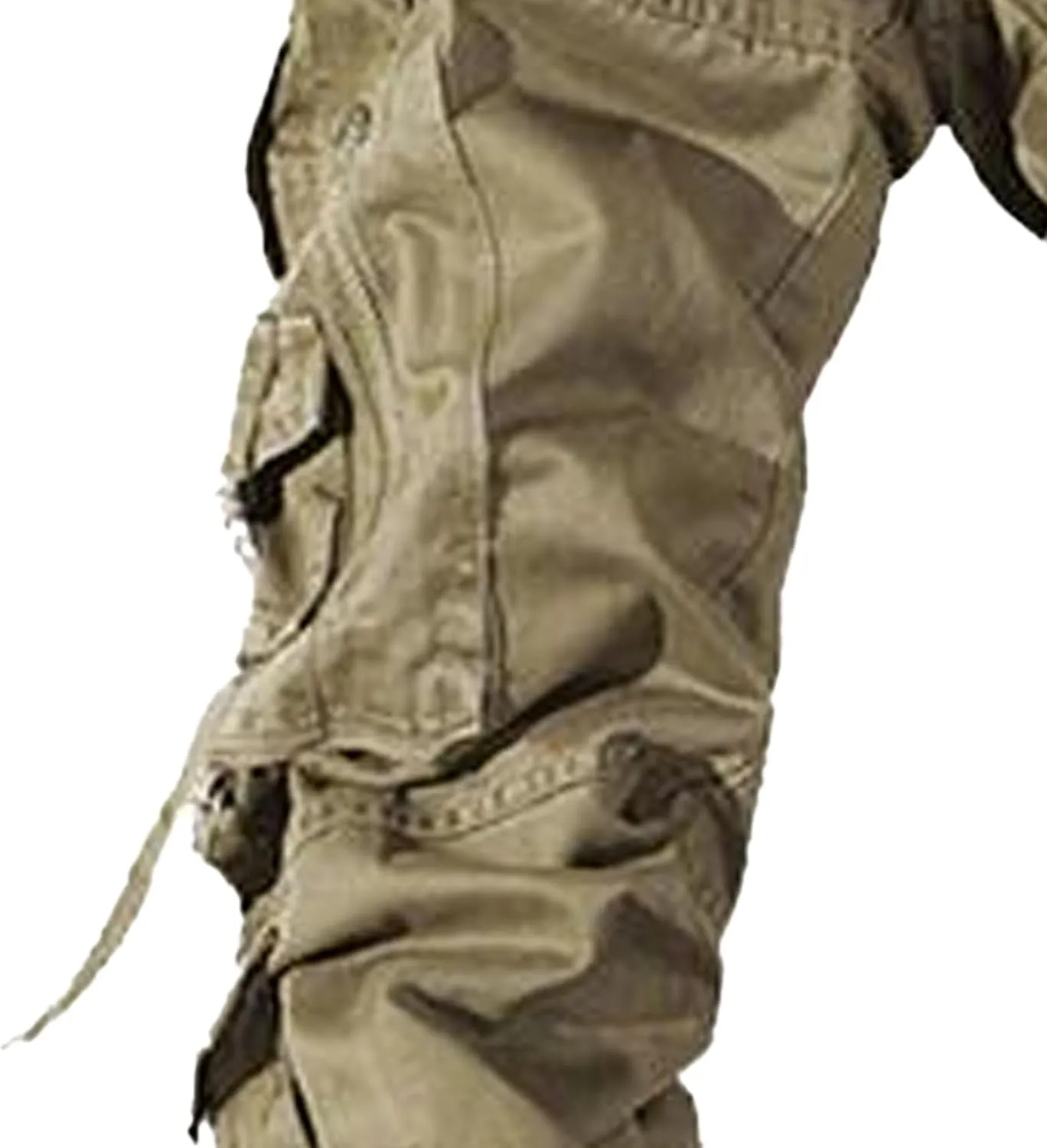 Maiyifu-GJ Men's Casual Cargo Pants Workout Joggers Pants Lightweight Multi-Pockets Cargo Sweatpants Athletic Hiking Trousers