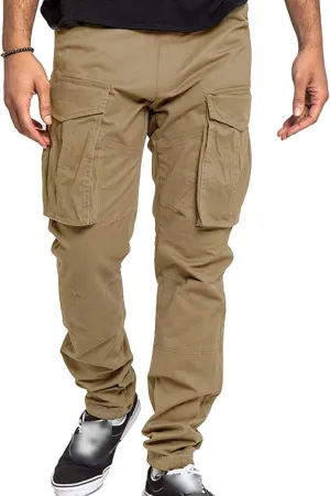 Maiyifu-GJ Men's Lightweight Hiking Cargo Pants Multi Pockets Athletic Joggers Trousers Casual Quick Drying Sweatpants