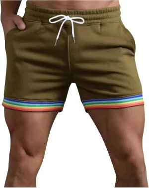 Men's Athletic Shorts Quick Dry Loose-Fit Lightweight Activewear Drawstring Running Workout Gym Shorts with Pockets