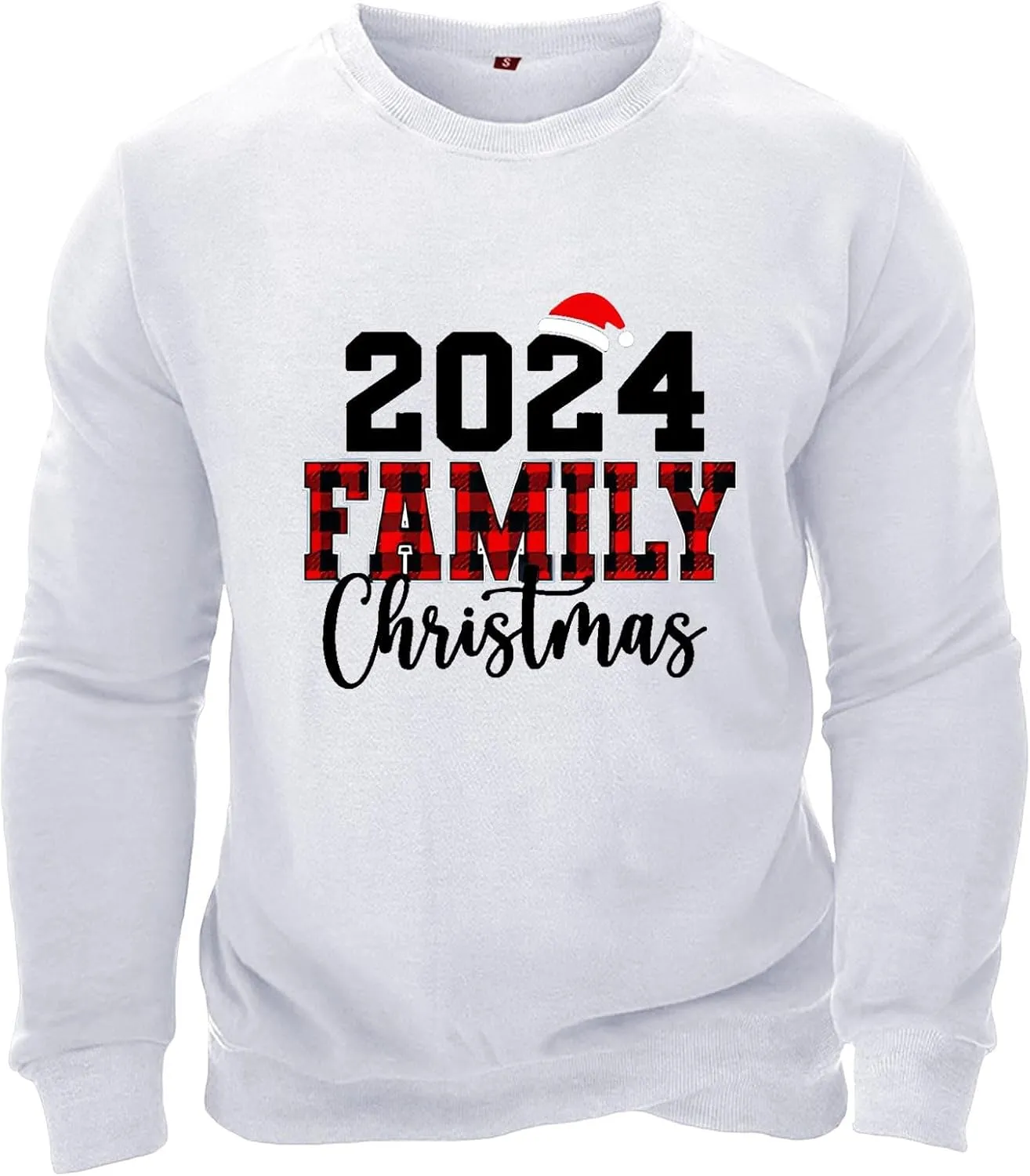 Mens Christmas Sweatshirt Festive Santa Snowman Holiday Sweatshirts 2024 Graphic Print Ugly Pullover for Men