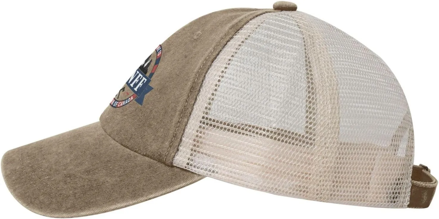 Mens Hats Hiking Snapback Trucker Caps for Womens Hiking Hats Banff National Park Cap