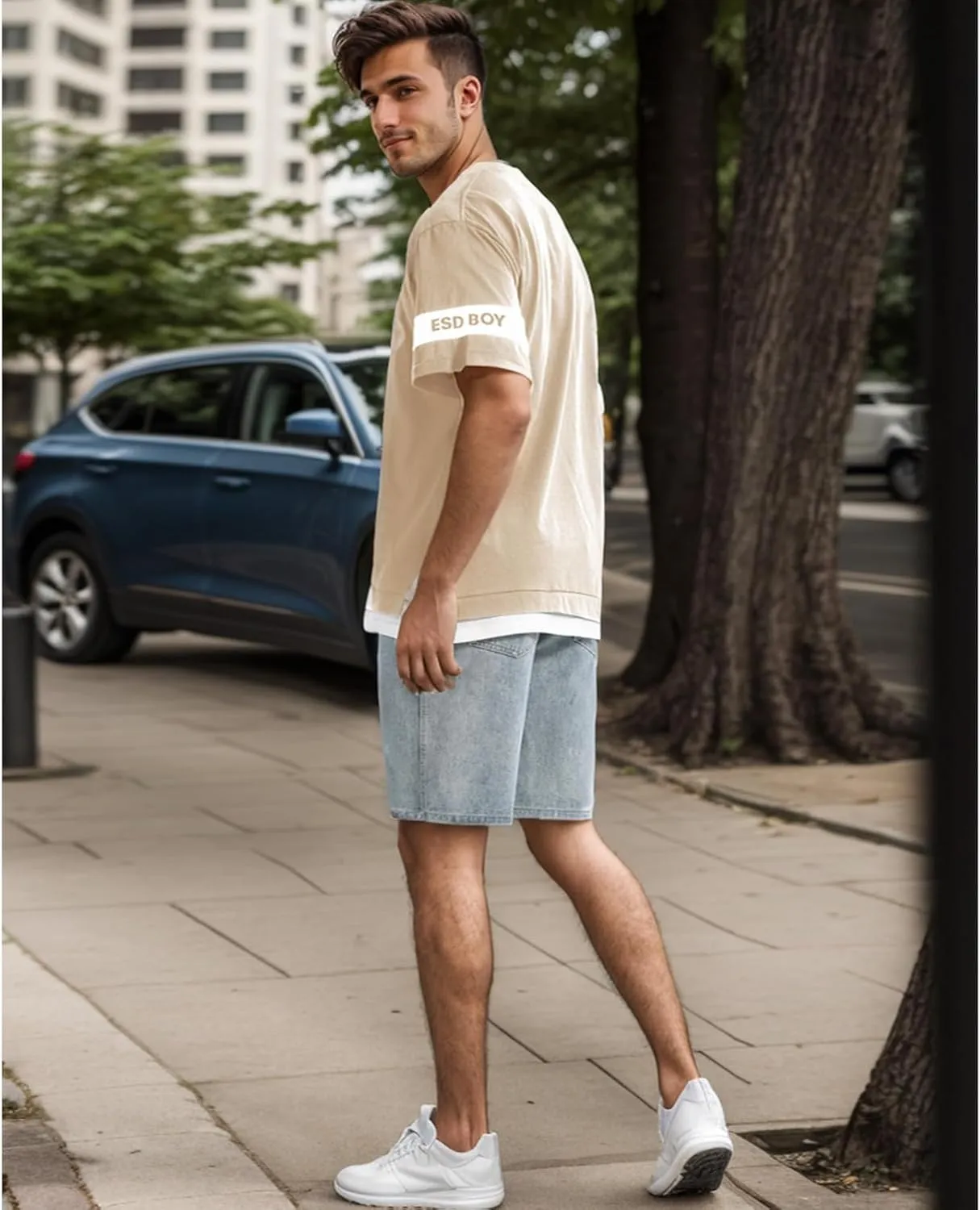 Men's T-Shirts, Crew Neck Soft Cotton Tee Shirt Casual Short Sleeve Tee Shirts for Men