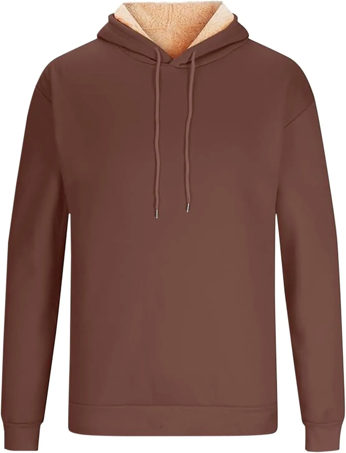 Men'S Winter Fleece Lined Hoodie Thick Thermal Sweatshirt Heavyweight Warm Hooded Pullovers Long Sleeve Outerwear