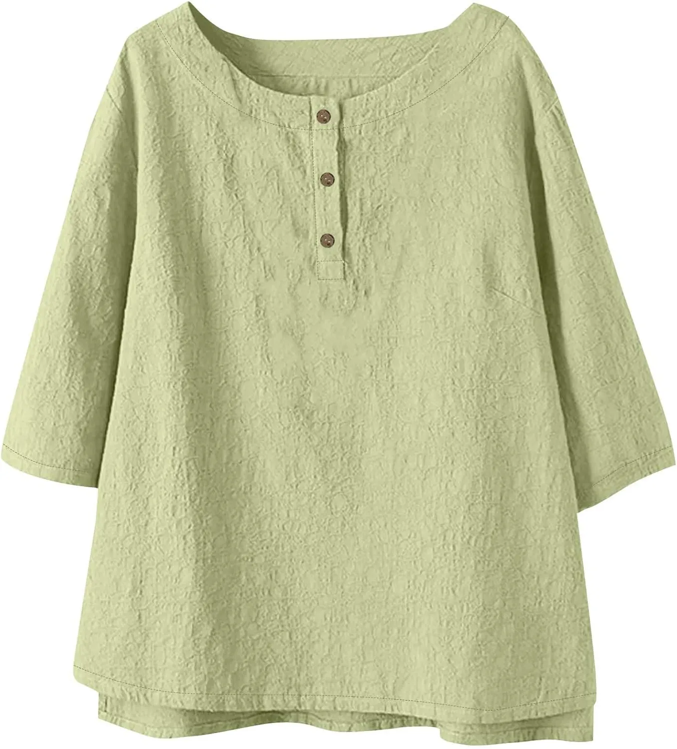 Mexican Embroidered Tops for Women Summer Cotton Linen Shirt Trendy Round Neck Tees Casual Short Sleeve Top