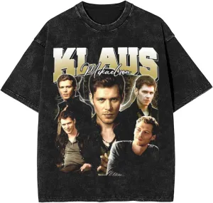 Oversized T Shirt for Men's Y2K Print Vintage Fashion Crewneck Short Sleeve Cotton Tops