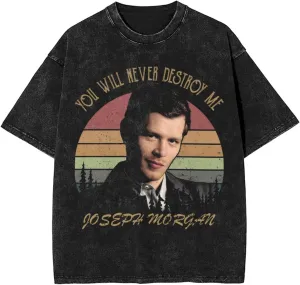Oversized T Shirt for Men's Y2K Print Vintage Fashion Crewneck Short Sleeve Cotton Tops