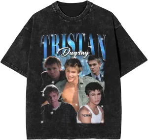 Oversized T Shirt for Men's Y2K Print Vintage Fashion Crewneck Short Sleeve Cotton Tops