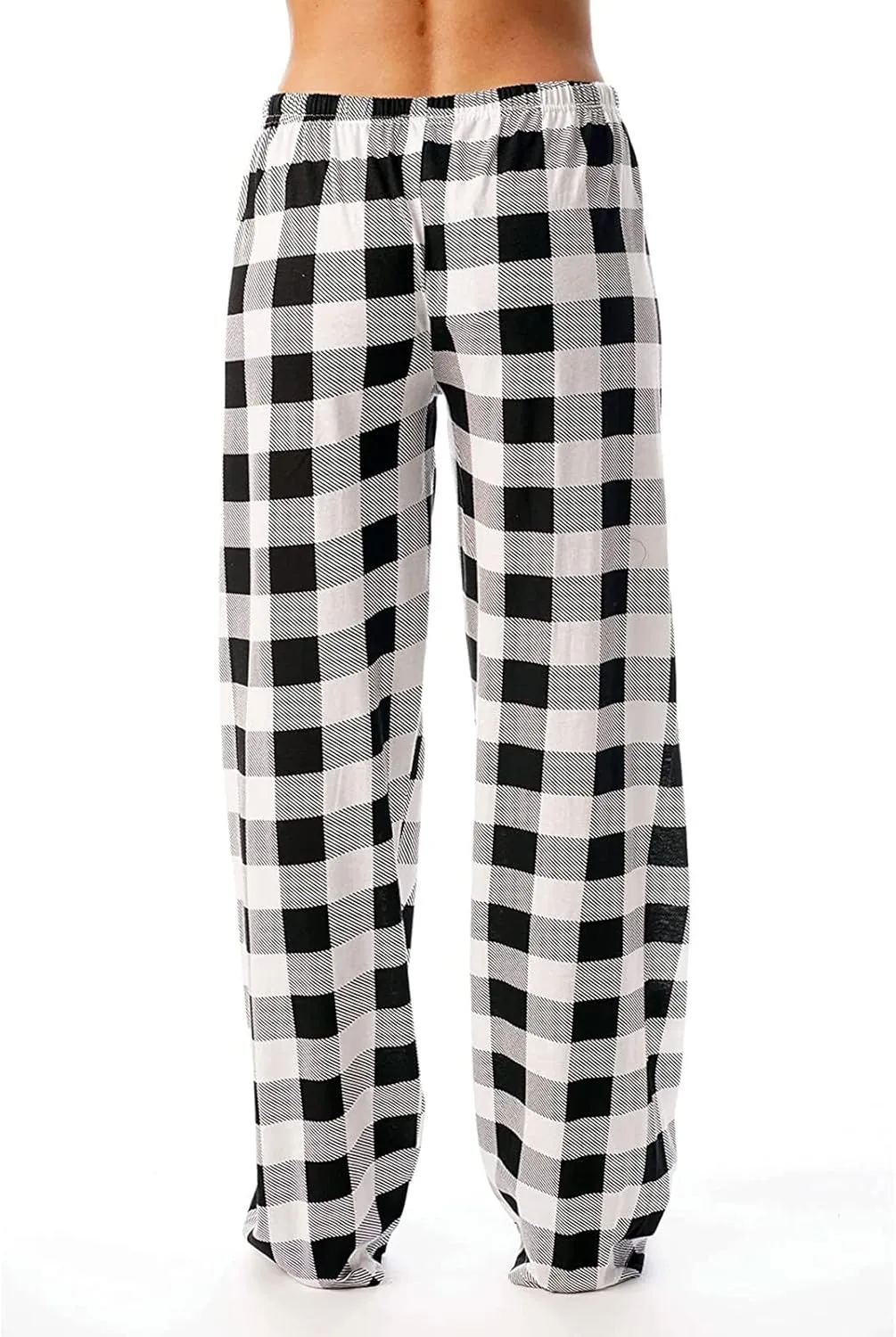 Pajama Pants Plaid Christmas Pajamas Pants for Women Wide Leg Pants Drawstring Pajama Bottoms Comfy Women's Sleepwear
