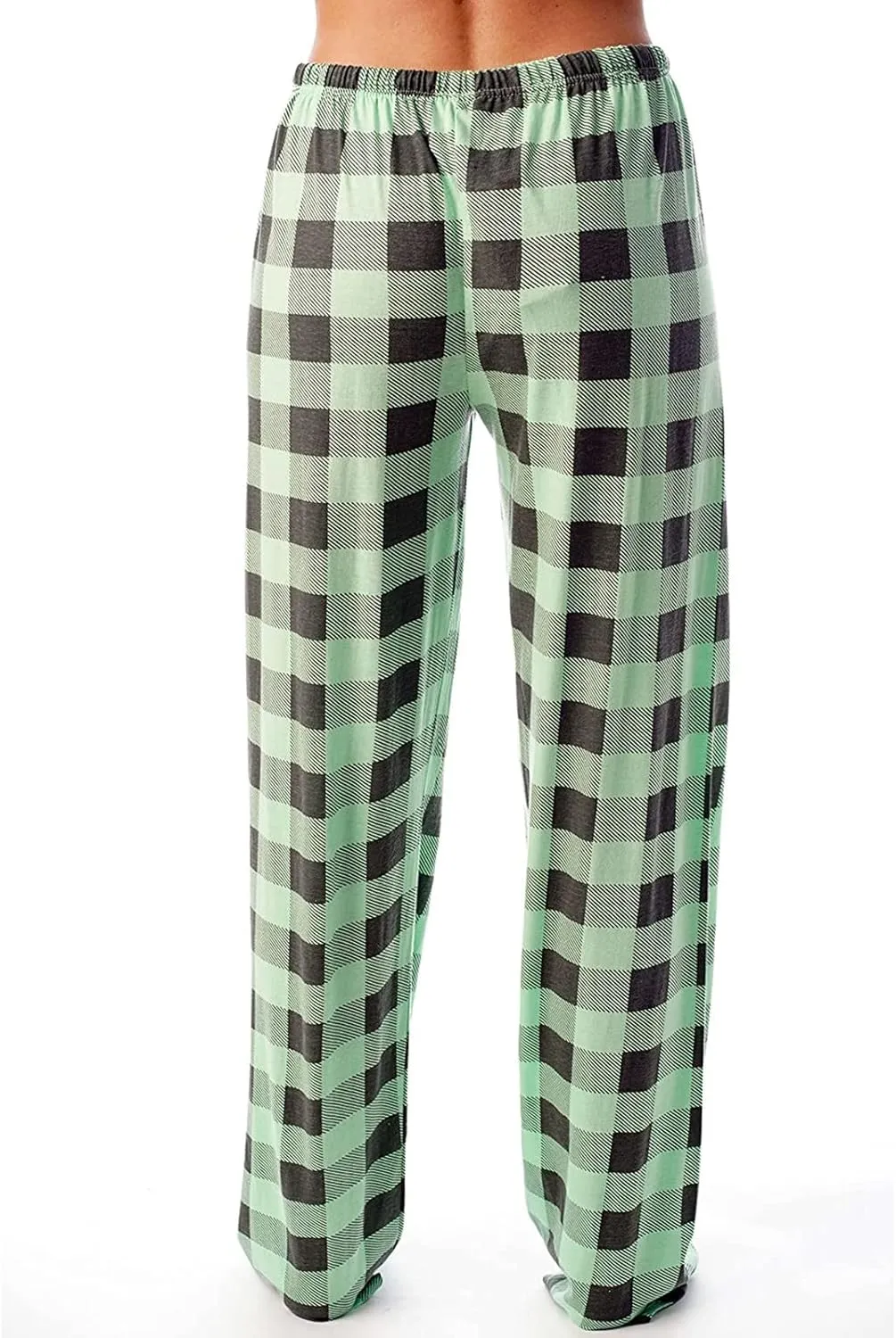 Pajama Pants Plaid Christmas Pajamas Pants for Women Wide Leg Pants Drawstring Pajama Bottoms Comfy Women's Sleepwear