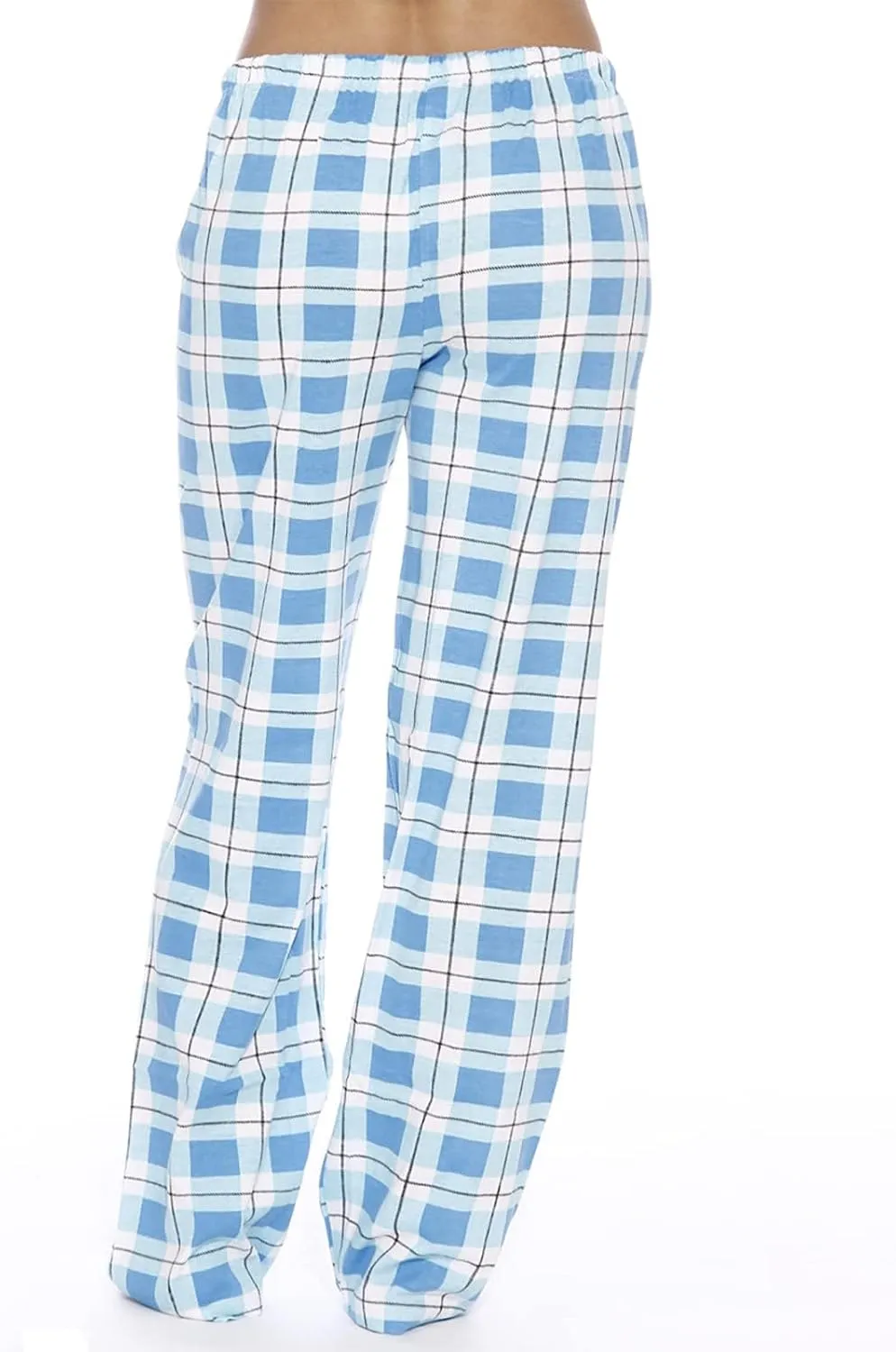 Pajamas Pants for Women Plaid Elastic Waist Sleepwear Pajama Bottom Pants Casual Sleep Lounge Pants